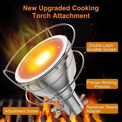 #ad Cooking Torch Attachment Pro Grade Chef Kitchen Food Culinary Propane Torch NEW $14.99