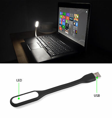 #ad Flexible USB LED Light Lamp Computer Keyboard Study Reading Notebook Laptop PC $3.79