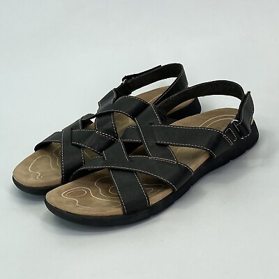 #ad BOC Born Coralee Black Strappy Singback Sandals Women Size 10M D9 $25.00