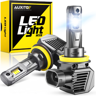 #ad AUXITO H11 LED Headlight Kit Low Beam Bulb Canbus Super Bright 6500K White 120W $32.99