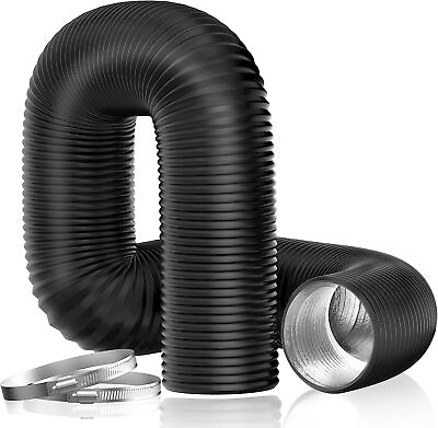 #ad Flexible 6 inch 10 25 Feet Aluminum Ducting 4 Layer Protection Dryer Vent Hose $21.84