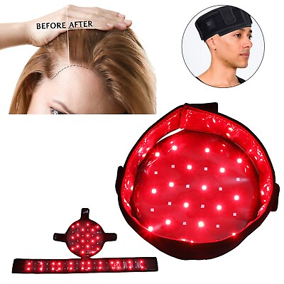 #ad new Infrared Red Light Therapy Cap Hair Regrowth Treatment Hair Loss Helmet Ha3s $43.59