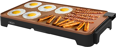 #ad XL Electric Ceramic Titanium Griddle Make 15 Eggs at Once Healthy Eco Non Stic $64.88