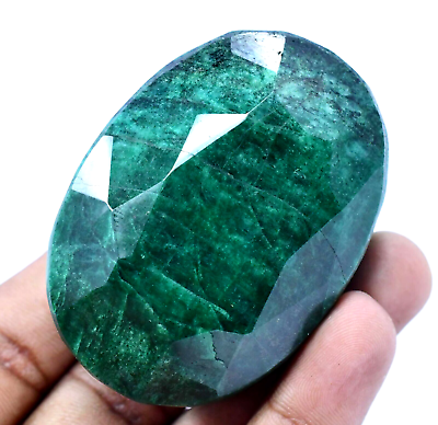 #ad 750.0 Ct Natural Huge Green Emerald Earth Mined Certified Museum Use Gemstone $34.99