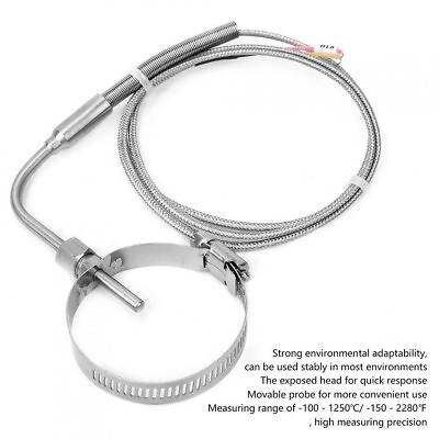 #ad EGT Thermocouple K Type Right Angle Stainless Steel Temperature Probe New $15.44