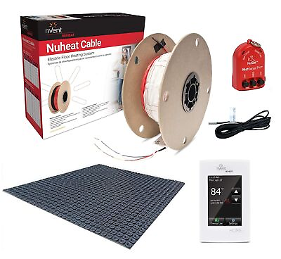 #ad NuHeat N2C135 H KIT 135 sq ft Home Comfort Floor Heat Kit with Home Thermosta... $1706.26