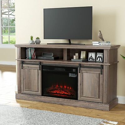 #ad #ad 58quot; Fireplace TV Stand Entertainment Center for 65quot; TV w 23#x27;#x27; Electric Fireplace $329.98