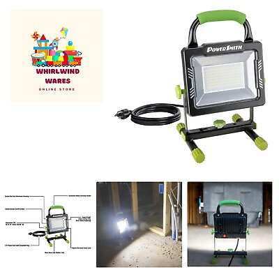 #ad 10000 Portable LED Work Light with Metal Housing and Stand Impact Resistant... $69.99