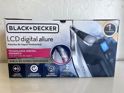 #ad BLACKDECKER Allure Digital Professional Steam Iron Black Silver $49.99