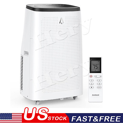 #ad 14000 BTU Portable Air Conditioner with Cool Fan amp; Dehumidifier White US $354.88