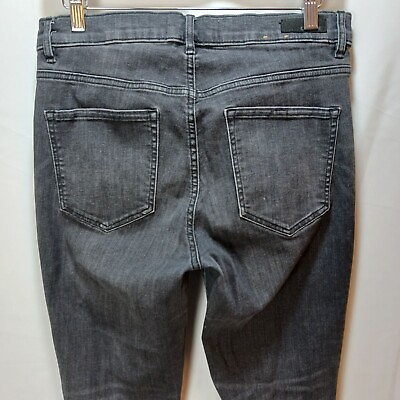 #ad Garage Premium Ultra High Rise Skinny Leg BLACK Denim Jeans 11 31X28.5 $19.80