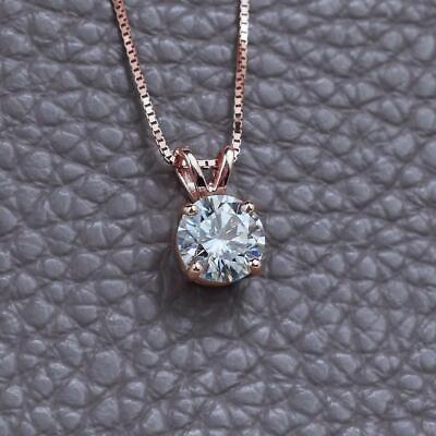 #ad 1 Ct Round Cubic Zirconia Women#x27;s Pendant 925 Sterling Silver $1.00