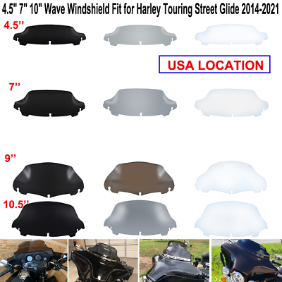 #ad 4.5quot; 7quot; 9quot; 10quot; Motor Wave Windshield Fit for Harley Touring Street Glide 2014 23 $24.67