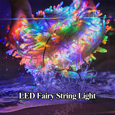 #ad LED Fairy String Party Light Christmas Tree Lamp Xmas Waterproof 10M20M50M100M $52.24