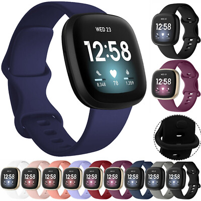 #ad Silicone Strap Replacement Watch Band For Fitbit Versa 4 Versa3 Sense Sense 2 $5.60