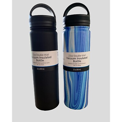 #ad Set of 2 MainStays Double Wall Vacuum Insulated Bottles. 22 Oz. $16.00