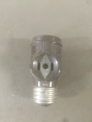 #ad Vintage Brown dual plug with Lamp socket light adapter BIN#00C $7.42