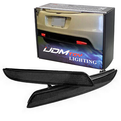 #ad Smoked Lens LED Rear Bumper Reflector Lights For Honda CRZ CRV Insight TSX Wagon $23.39