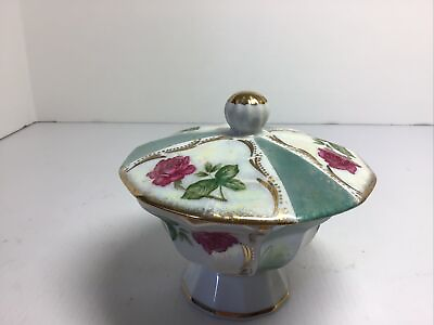 #ad Vintage Lipperamp; Mann trinket or candy dish with lid $20.00