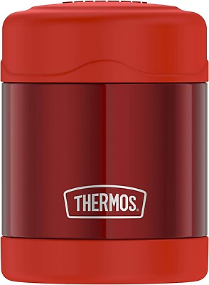 #ad THERMOS FUNTAINER VACUUM INSULATED FOOD JAR CONTAINER HOT COLD RED 10 OZ OUNCE $15.83
