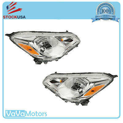 #ad Fits 2017 2018 2019 2020 Mitsubishi Mirage G4 Headlight Assembly Left Right Pair $208.00
