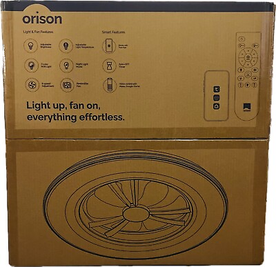 #ad Orison Smart Ceiling Fan with Light Model M70570S New in Box $120.00