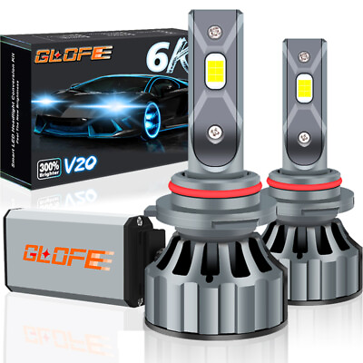 #ad 2X GLOFE 9006 LED Headlight Low Beam Bulb White for Dodge Charger 2006 2010 $58.95