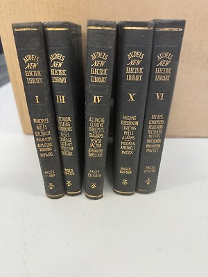 #ad Audel#x27;s New Electric Library Partial Set Of 5 1946 $80.00