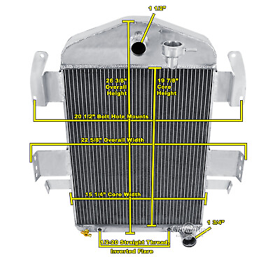 #ad WR Champion 3 Row Radiator Chevy Configuration for 1934 Chevrolet Master #CC34CH $244.79