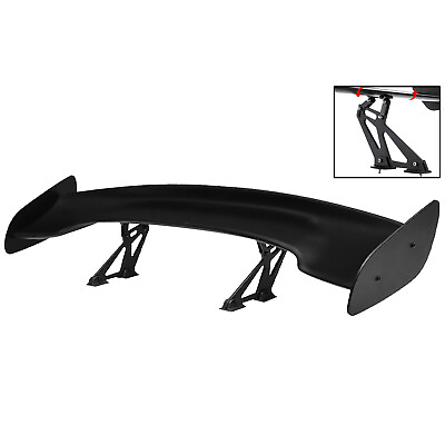 #ad 47quot; Adjustable Rear Spoiler Matte Black Racing GT Style Universal Trunk Wing $66.49