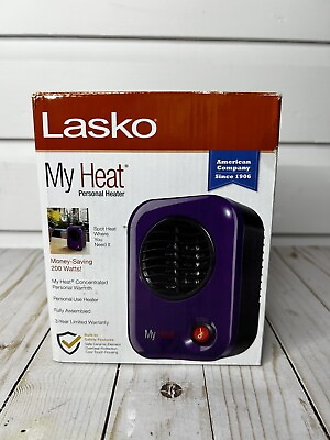 #ad Lasko 106 MyHeat Personal Electric 200W Ceramic Space Heater Purple $24.95