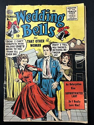 #ad Wedding Bells #12 Quality Comics Golden Age 1955 Fair *A4 $14.99