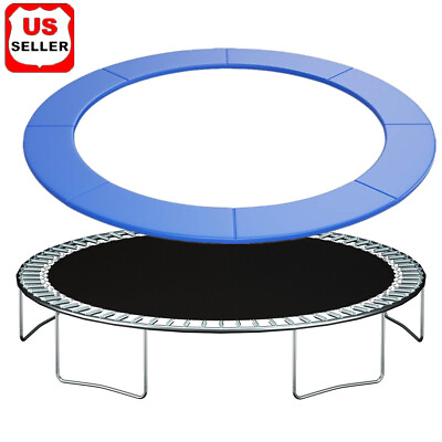 #ad 12 14 FT Trampoline Replacement Safety Pad Universal Trampoline Cover Blue New $89.98