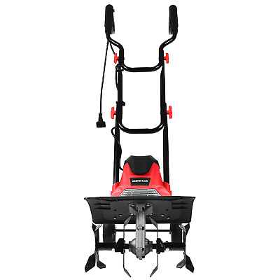 #ad 14 Inch 10 Amp Corded Electric Tiller and Cultivator 9quot; Tilling Depth Red $149.99