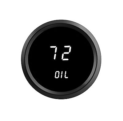 #ad Universal 2 1 16quot; Digital Oil Pressure Gauge White LEDs Black Bezel USA Made $43.16