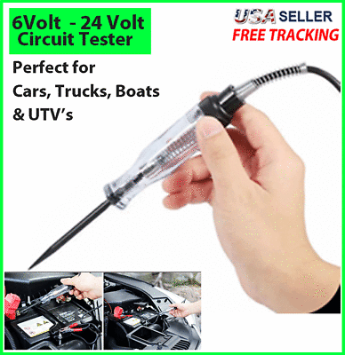 #ad Test Light Car Circuit Tester Probe 24V 12V 6V DC Voltage Continuity Tester US $6.79
