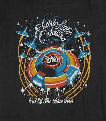 #ad NEW NEW Electric Light Orchestra Tour 1978 Black T Shirt Gift Fans Size S to $18.99