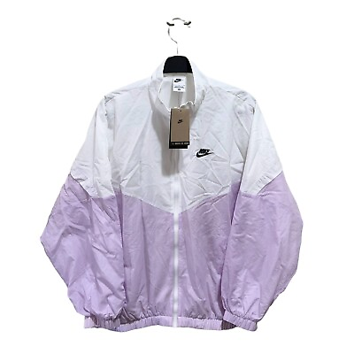 #ad Nike NWT Womens Size L Lilac Sportswear Essential Windrunner Full Zip Jacket $59.99