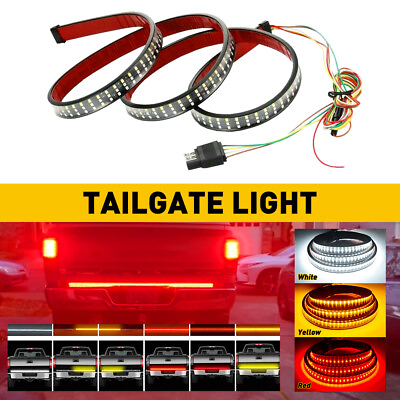 #ad 48quot; Tailgate Truck Strip Sequential LED Signal Turn Brake Tail Reverse Bar Light $18.99