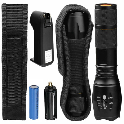 #ad Genuine LED Tactical Flashlight Military Grade Torch Light $12.95