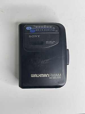 #ad Vintage Sony Walkman Stereo Cassette Player FM AM Radio WM FX101 Tested Works $19.99