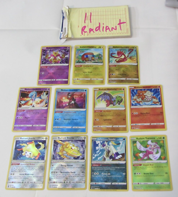#ad POKEMON TCG 11 unique card lot quot;RADIANTquot; reflective cards as pictured VERY NICE $12.00