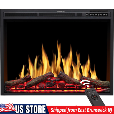 #ad 34quot;Electric Fireplace Insert750W 1500WRemote ControlLog Colorfrom NJ 08816 $240.00