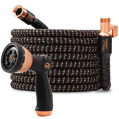 #ad Pocket Hose Copper Bullet 100 FT With Thumb Spray Nozzle AS SEEN ON TV 650psi $99.99