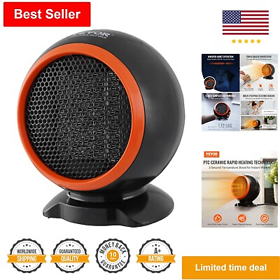#ad Portable Ceramic Heater Fast Heating Silent Operation Tip Over Shut Off $31.99