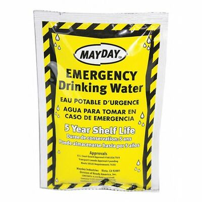 #ad Mayday 73011 Emergency Drinking Water Pouch 4.22 Oz Pack Of 100 $34.89