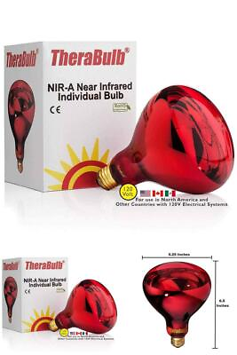 #ad TheraBulb NIR A Near Infrared Bulb 250 Watt 120V Therapy Red Light CE Certified $37.99
