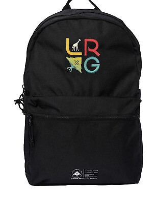 #ad LRG Men#x27;s Lifecycle Black Backpack Bag Clothing Apparel Skateboarding Skate NEW $22.94