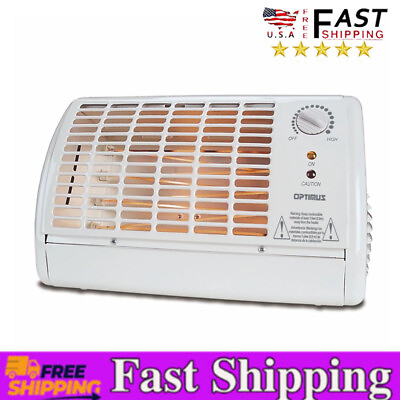 #ad Portable 1320W Fan Forced Radiant Heater w Automatic thermostat Tip over Safety $69.39