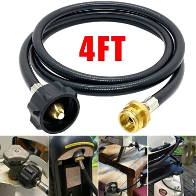 #ad 4FT Propane Adapter Hose LP Tank 1lb to 20lb Converter For QCC1 Type1 Gas Grill $9.95